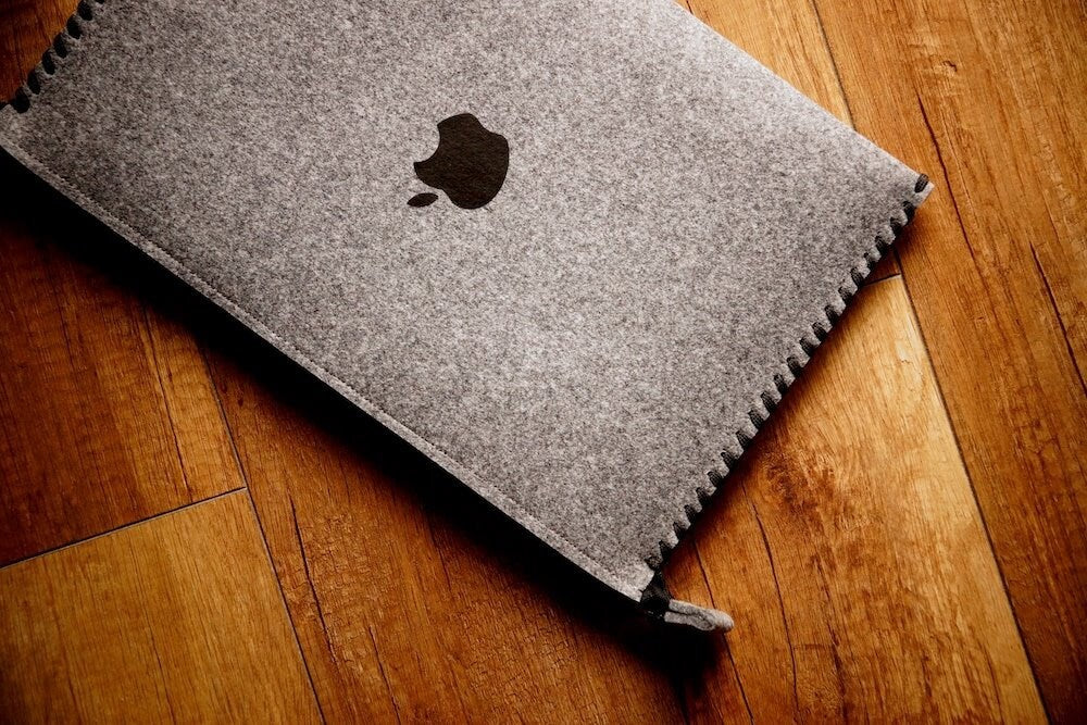 MacBook Case ZIP "with string" (Gray&Black)