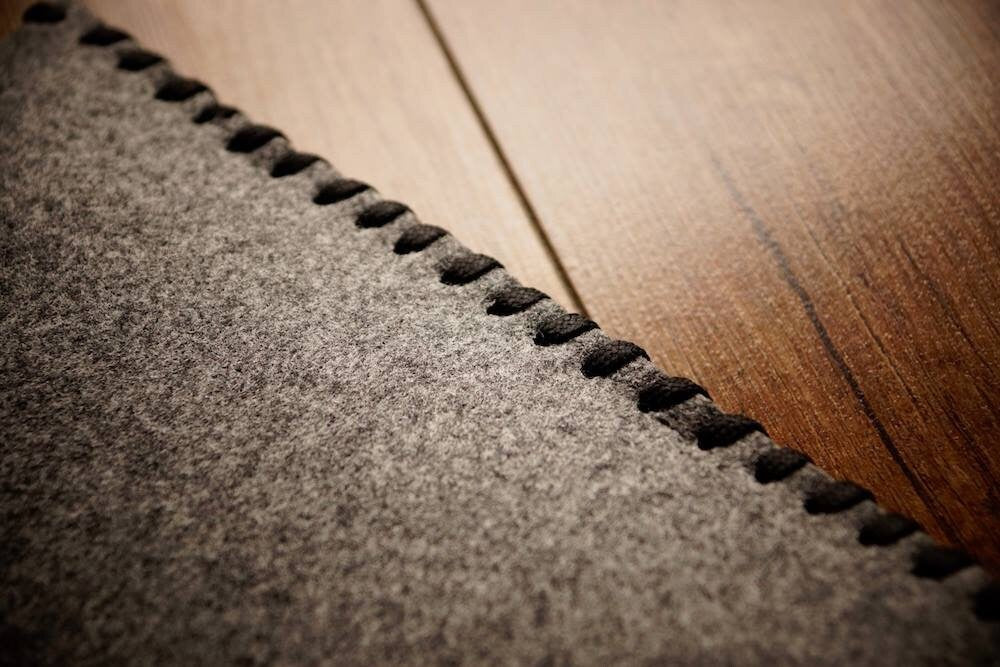 MacBook Case ZIP "with string" (Gray&Black)