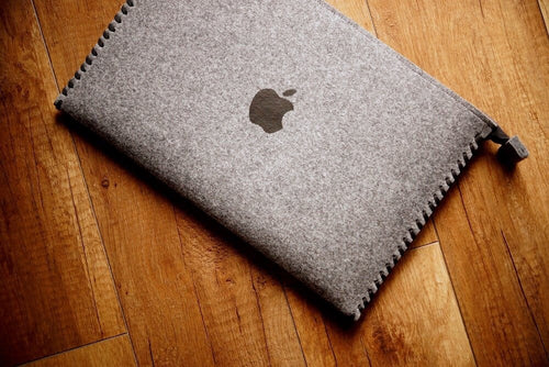 MacBook Case ZIP "with string" (Gray&Black)
