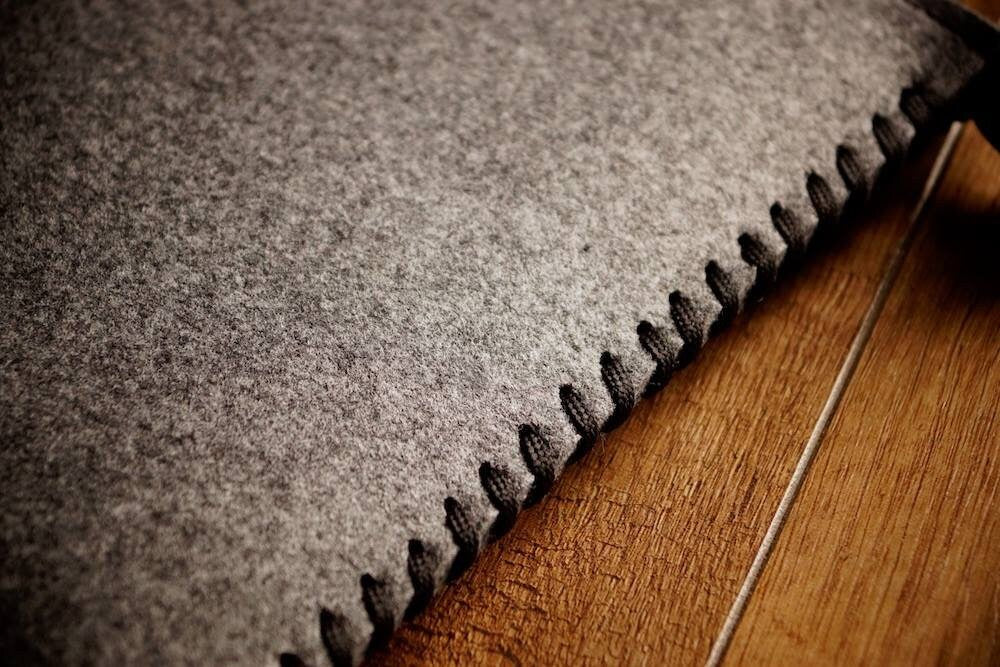 MacBook Case ZIP "with string" (Gray&Black)